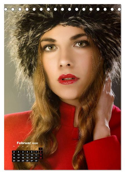 Produktbild: Extrem Make-Up Portraits (Tischkalender 2026 DIN A5 hoch), CALVENDO Monatskalender