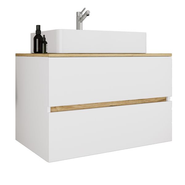 Produktbild: 2 tlg. Badm&ouml;bel-Set mit Waschbecken Cosila-A 80 cm
