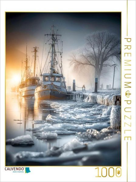 Produktbild: CALVENDO Puzzle Wintertr&auml;ume am Meer | 1000 Teile Lege-Gr&ouml;&szlig;e 64x48cm Foto-Puzzle f&uuml;r gl&uuml;ckliche Stunden