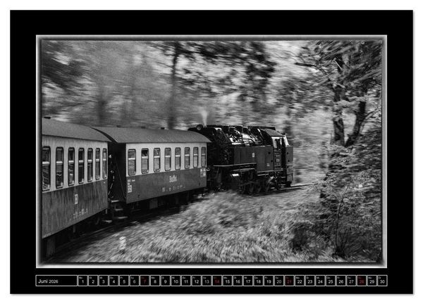 Produktbild: Unter Dampf - Eisenbahnromantik im Harz (Wandkalender 2026 DIN A3 quer), CALVENDO Monatskalender