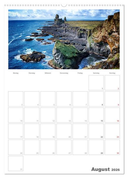 Produktbild: Faszination Island - Landschaftskalender mit Tagesplaner 2026 / Planer (hochwertiger Premium Wandkalender 2026 DIN A2 hoch), Kunstdruck in Hochglanz