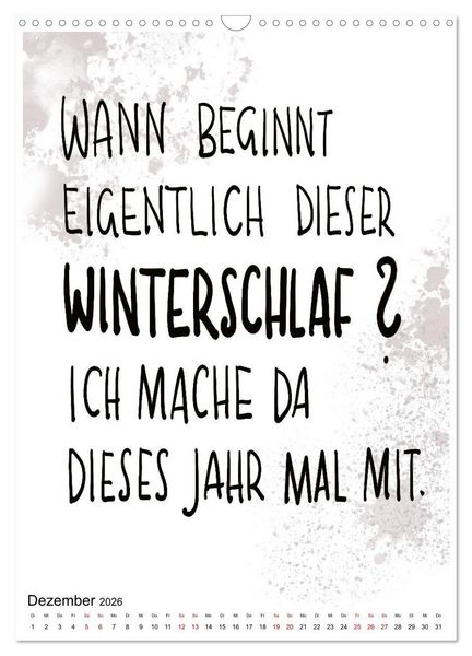 Produktbild: Angesagtes-Spr&uuml;che f&uuml;r alle Lebenslagen (Wandkalender 2026 DIN A3 hoch), CALVENDO Monatskalender