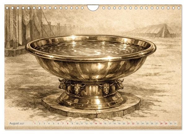 Produktbild: Die Ger&auml;te in der Stiftsh&uuml;tte - Bilder und hebr&auml;ische Begriffe (Wandkalender 2027 DIN A4 quer), CALVENDO Monatskalender