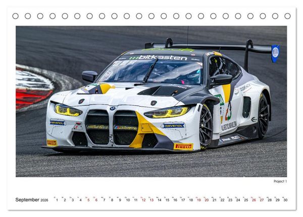 Produktbild: Bayern Power beim GT Masters (Tischkalender 2026 DIN A5 quer), CALVENDO Monatskalender