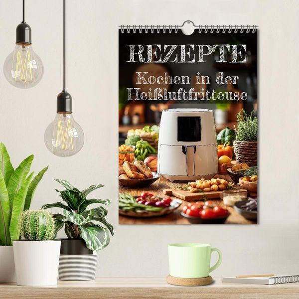 Produktbild: REZEPTE - Kochen in der Hei&szlig;luftfritteuse (Wandkalender 2026 DIN A4 hoch), CALVENDO Monatskalender
