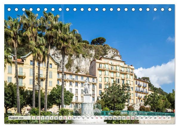 Produktbild: NIZZA Idyllische Impressionen (Tischkalender 2026 DIN A5 quer), CALVENDO Monatskalender