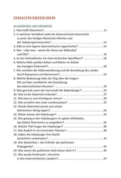 Produktbild: &Ouml;sterreichs Geschichte in 100 Fragen & Antworten