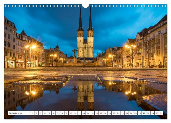 Produktbild: Halle-Saale - Meine Stadt im Spiegel (Wandkalender 2027 DIN A3 quer), CALVENDO Monatskalender