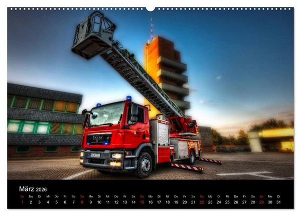 Produktbild: Berufsfeuerwehr Salzgitter (Wandkalender 2026 DIN A2 quer), CALVENDO Monatskalender