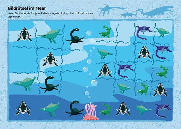 Produktbild: Mein XXL-R&auml;tselblock Dinosaurier