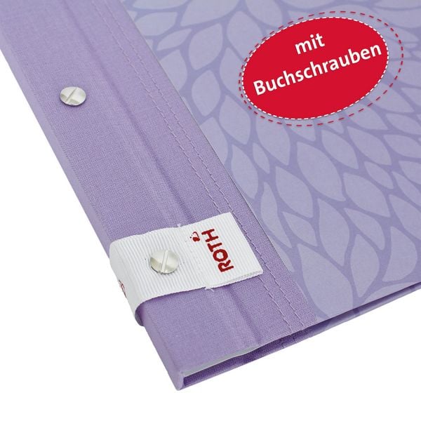 Produktbild: Zeugnismappen Pattern mit Buchschrauben, Lila Paradise