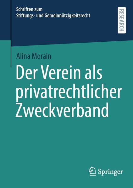 Produktbild: Der Verein als privatrechtlicher Zweckverband
