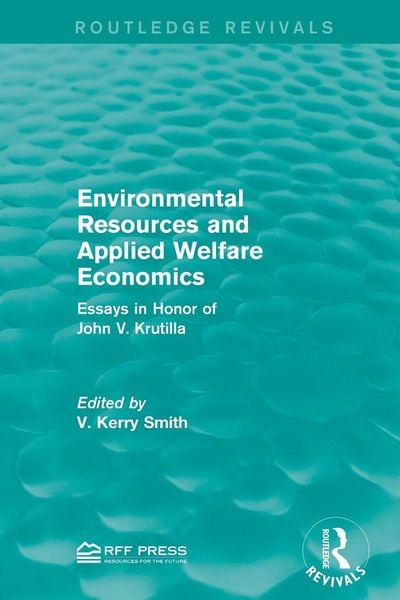 Produktbild: Environmental Resources and Applied Welfare Economics