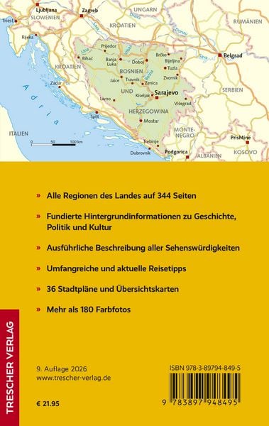 Produktbild: TRESCHER Reisef&uuml;hrer Bosnien und Herzegowina