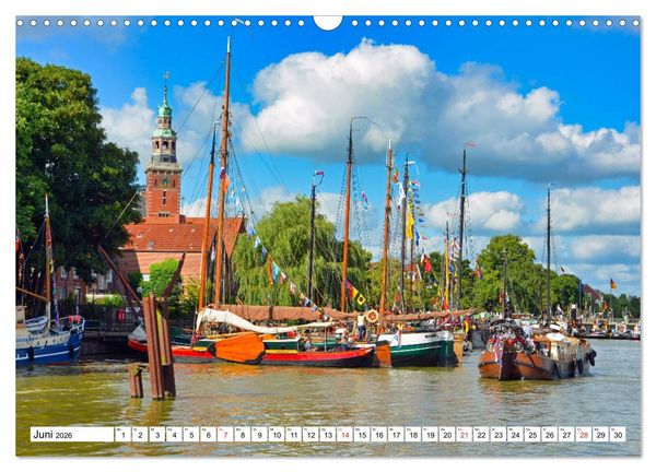 Produktbild: Leer - Perle Ostfrieslands (Wandkalender 2026 DIN A3 quer), CALVENDO Monatskalender