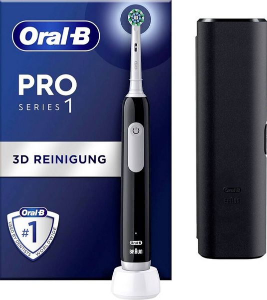 Produktbild: Oral-B Pro 1 Cross Action 353185 Elektrische Zahnb&uuml;rste Schwarz