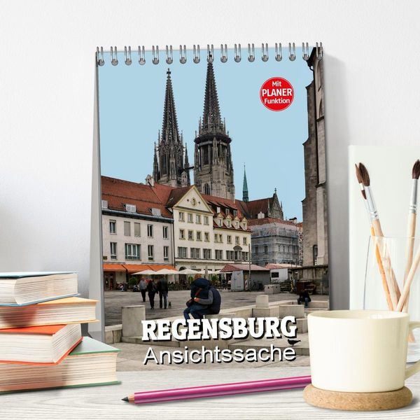 Produktbild: Regensburg - Ansichtssache (Tischkalender 2026 DIN A5 hoch), CALVENDO Monatskalender