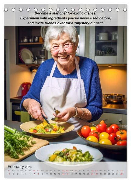 Produktbild: Exploring new passions as a pensioner (Desk Calendar 2026 DIN A5 portrait), CALVENDO 12 Month DeskCalendar