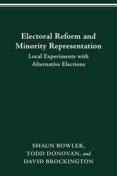 Produktbild: ELECTORAL REFORM AND MINORITY REPRESENTATION