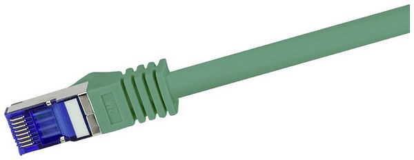 Produktbild: LogiLink C6A085S RJ45 CAT 6a S/FTP 7.50m Gr&uuml;n 1St.
