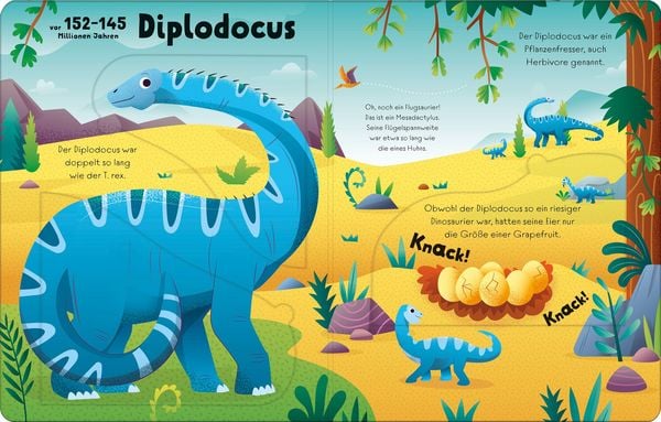 Produktbild: Mein erstes Wissen zum Aufklappen: Gro&szlig;, gr&ouml;&szlig;er, Dinosaurier!