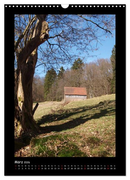 Produktbild: Odenwald & Bergstra&szlig;e (Wandkalender 2026 DIN A3 hoch), CALVENDO Monatskalender