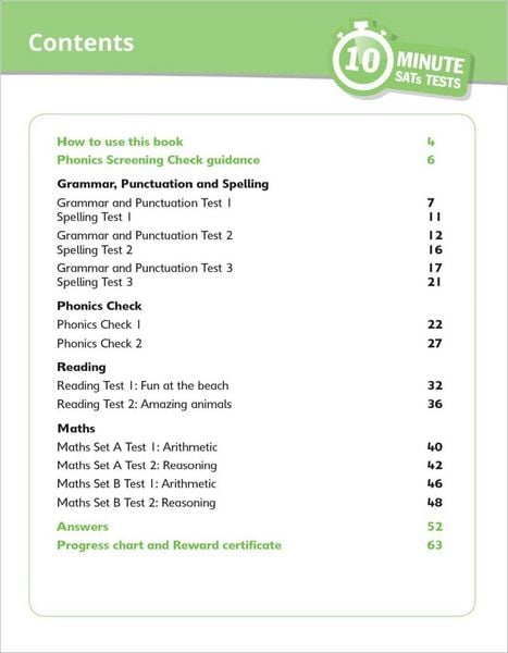 Produktbild: Grammar, Reading & Maths 10-Minute Tests Ages 5-6