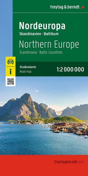 Produktbild: Freytag & berndt Stra&szlig;enkarte Nordeuropa 1:2 Mio.