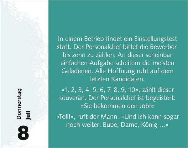 Produktbild: Witzirin Tagesabrei&szlig;kalender 2027 - Diese Packung enth&auml;lt: die lustigsten Witze f&uuml;r die t&auml;gliche Dosis Humor