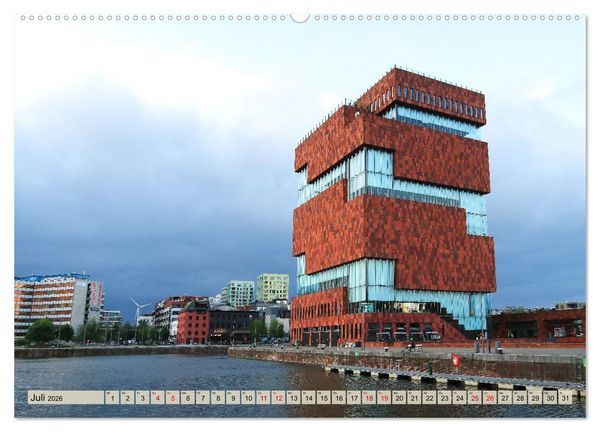 Produktbild: Antwerpen - Faszinierende Gro&szlig;stadt (hochwertiger Premium Wandkalender 2026 DIN A2 quer), Kunstdruck in Hochglanz