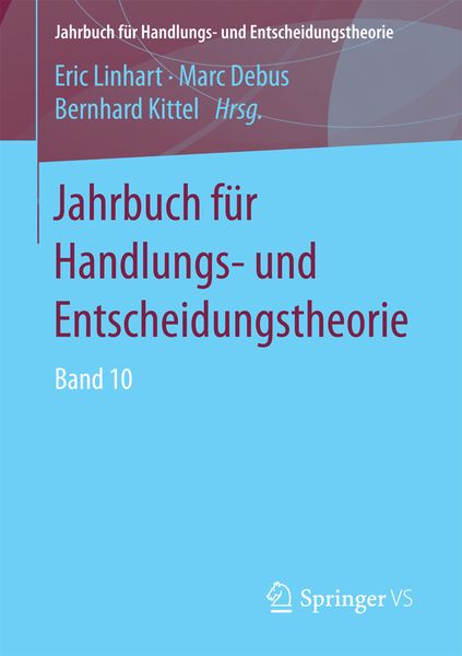 Jahrbuch für Handlungs- und Entscheidungstheorie, Taschenbuch von , Springer Fachmedien Wiesbaden GmbH, 9783658167134