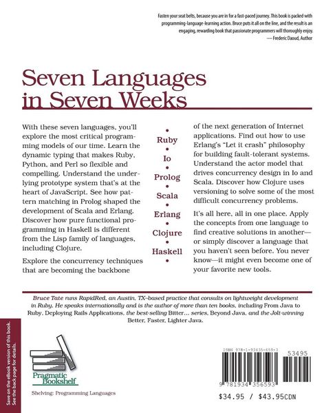 Produktbild: Seven Languages in Seven Weeks