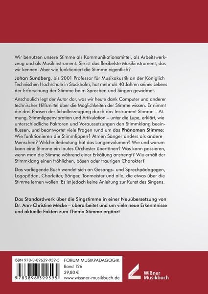 Produktbild: Die Wissenschaft von der Singstimme