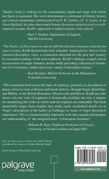 Produktbild: The Poetics of Description