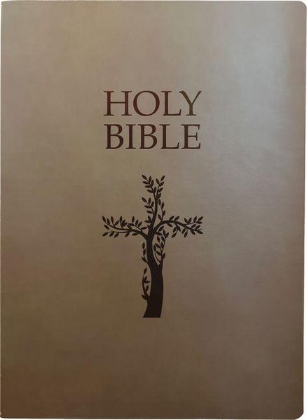 Produktbild: Kjver Holy Bible, Cross Design, Large Print, Coffee Ultrasoft