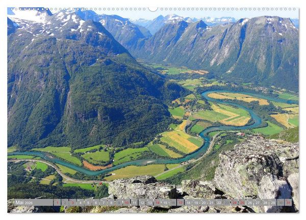 Produktbild: Norwegen (hochwertiger Premium Wandkalender 2026 DIN A2 quer), Kunstdruck in Hochglanz