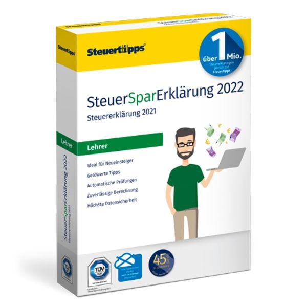 SteuerSparErklärung Lehrer 2022 (Steuerjahr 2021)