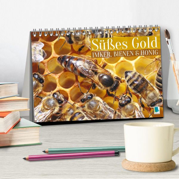 Produktbild: S&uuml;&szlig;es Gold: Imker, Bienen & Honig (Tischkalender 2026 DIN A5 quer), CALVENDO Monatskalender