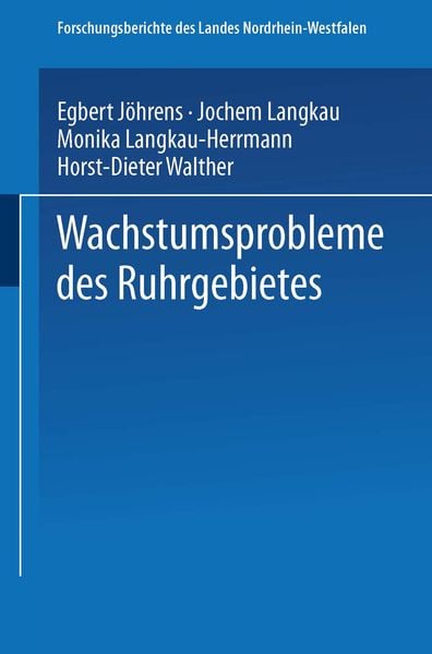 Produktbild: Wachstumsprobleme des Ruhrgebietes