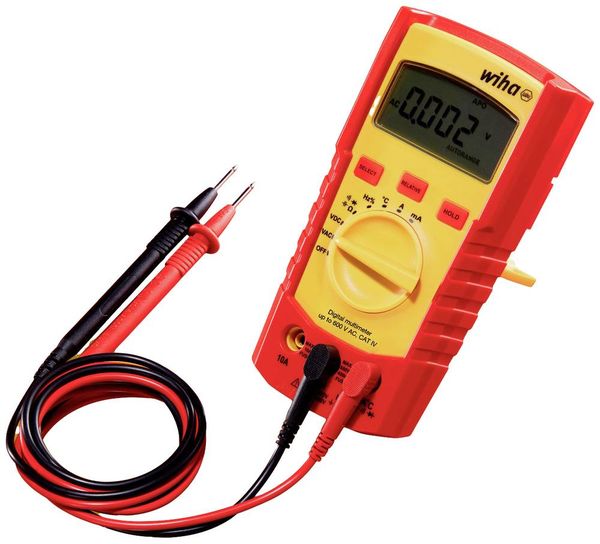 Wiha 45218 Hand-Multimeter digital CAT III 600 V, CAT IV 300V