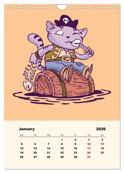 Produktbild: The Funny Pirates (Wall Calendar 2026 DIN A4 portrait), CALVENDO 12 Month Wall Calendar
