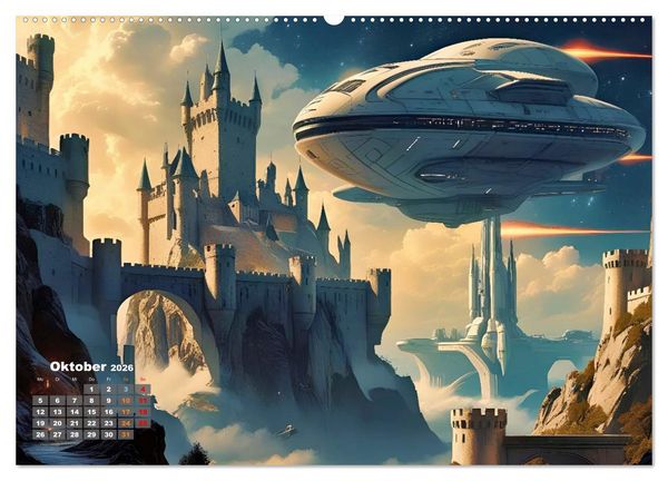 Produktbild: Fantasie und Science Fiction (Wandkalender 2026 DIN A2 quer), CALVENDO Monatskalender