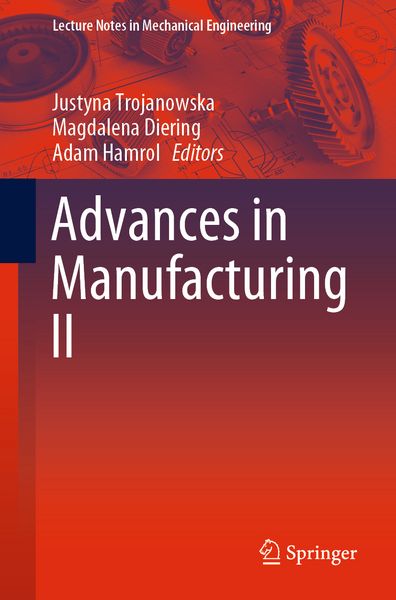 Produktbild: Advances in Manufacturing II
