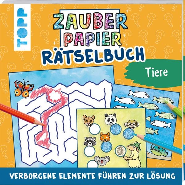 Produktbild: Zauberpapier Rätselbuch Tiere