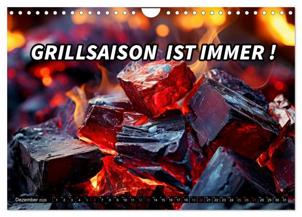 Produktbild: B wie BBQ Impressionen mit Spr&uuml;chen (Wandkalender 2026 DIN A4 quer), CALVENDO Monatskalender