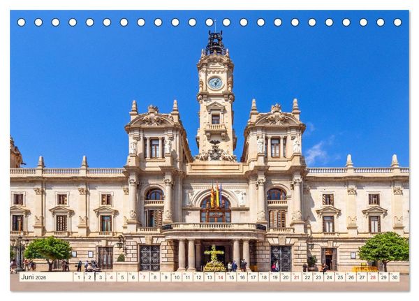 Produktbild: Zauberhaftes Valencia (Tischkalender 2026 DIN A5 quer), CALVENDO Monatskalender