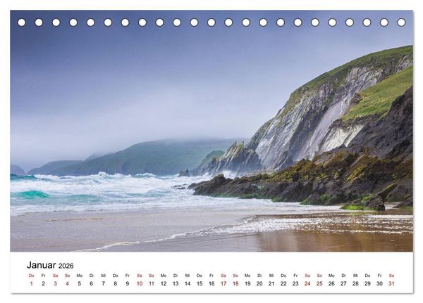 Produktbild: Irland, Land des Lichts (Tischkalender 2026 DIN A5 quer), CALVENDO Monatskalender