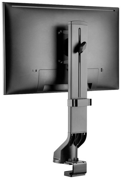 Produktbild: LogiLink BP0161 Monitor-Tischhalterung 1 Display(s) Schwarz Drehbar, H&ouml;henverstellbar, Neigbar, Schwenkbar