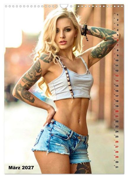 Produktbild: Tattoo Beautys (Wandkalender 2027 DIN A3 hoch), CALVENDO Monatskalender