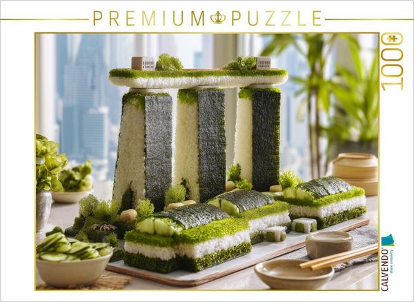 CALVENDO Puzzle Marina Sands Bay in Singapur | 1000 Teile Lege-Größe 64x48cm Foto-Puzzle für glückliche Stunden